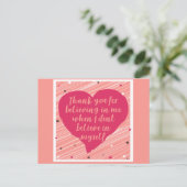 Carte Postale Merci de croire en moi Joyeuse Galentines Day (Debout devant)