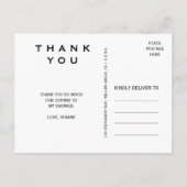 Carte Postale Merci de diamant géométrique Glam (Dos)