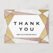 Carte Postale Merci de diamant géométrique Glam (Devant)