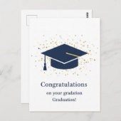 Carte postale Merci de diplôme (Devant / Derrière)