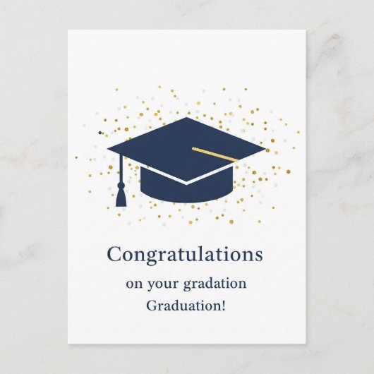 Carte postale Merci de diplôme (Devant)