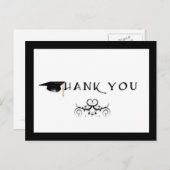 Carte postale Merci de diplôme (Devant / Derrière)