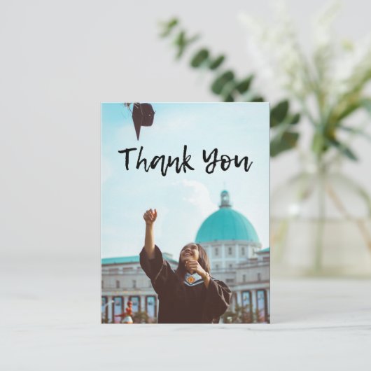 Carte postale Merci de diplôme (Debout devant)