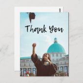 Carte postale Merci de diplôme (Devant / Derrière)