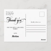 Carte postale Merci de diplôme de lavande (Dos)