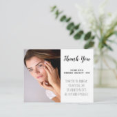 Carte postale Merci de diplôme d'écriture moderne (Debout devant)