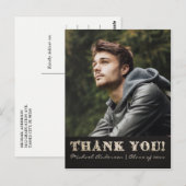 Carte postale Merci de diplôme | Doré (Devant / Derrière)