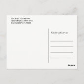 Carte postale Merci de diplôme | Doré (Dos)