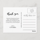 Carte Postale Merci de diplôme moderne photo Script (Dos)