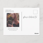 Carte Postale Merci de diplôme Photo Lycée Diplômé (Dos)