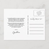 Carte Postale Merci de diplôme - Script Grad Photo (Dos)