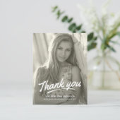 Carte Postale Merci de diplôme Script manuscrit moderne (Debout devant)