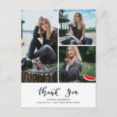 Carte Postale Merci de diplôme Script Trois Grad Photo (Devant)