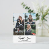 Carte Postale Merci de diplôme Script Trois Grad Photo (Debout devant)