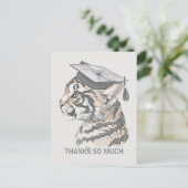 Carte postale Merci de diplôme unique (Debout devant)