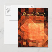 Carte postale Merci de fenêtre (Devant / Derrière)