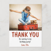 Carte Postale Merci de fête d'anniversaire de l'enfant (Devant)