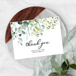 Carte Postale Merci de Fête des mariées Eucalyptus vert mignon<br><div class="desc">Carte postale de Merci de Fête des mariées Eucalyptus vert mignonne</div>