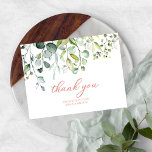 Carte Postale Merci de Fête des mariées Eucalyptus vert mignon<br><div class="desc">Carte postale de Merci de Fête des mariées Eucalyptus vert mignonne</div>
