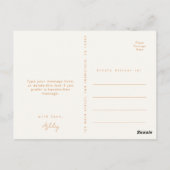 Carte Postale Merci de Fête des mariées Fleur sauvage rustique (Dos)