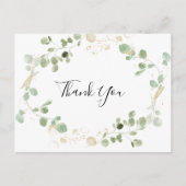 Carte Postale Merci de feuillage d'or Confetti Eucalyptus (Devant)