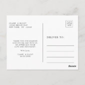 Carte Postale Merci de feuillage vert Eucalyptus (Dos)