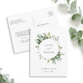 Carte Postale Merci de feuillage vert Eucalyptus