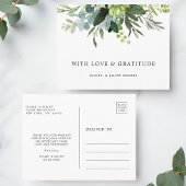 Carte Postale Merci de feuillage vert Eucalyptus