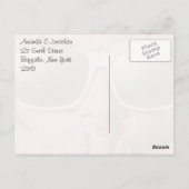 Carte Postale Merci de fille rétro des années 70 (Dos)