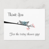 Carte postale Merci de fleur et de nid (Devant)