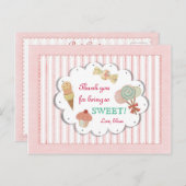 Carte postale Merci de friandises (Devant / Derrière)