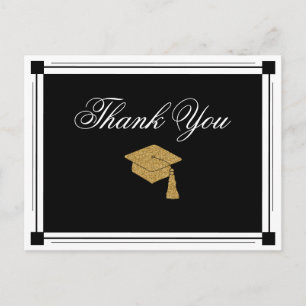 Carte Postale Merci de graduation Art Déco