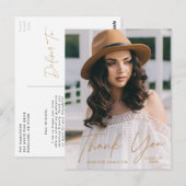 Carte Postale Merci de graduation de la photo de Script Gold mod (Devant / Derrière)