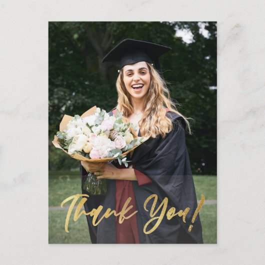 Carte Postale Merci de graduation de la photo de Script Gold mod (Devant)
