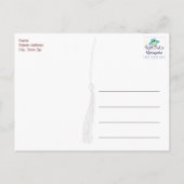 Carte Postale Merci de graduation de Scarlett et Grey (Dos)