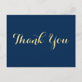 Carte Postale Merci de graduation de script élégant personnalisé (Devant)