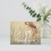 Carte postale Merci de graduation de script Whimsi (Debout devant)