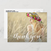 Carte postale Merci de graduation de script Whimsi (Devant / Derrière)