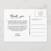 Carte Postale Merci de graduation du tableau de bord - Script ph (Dos)