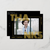 Carte postale Merci de graduation géométrique mode (Recto/Verso)