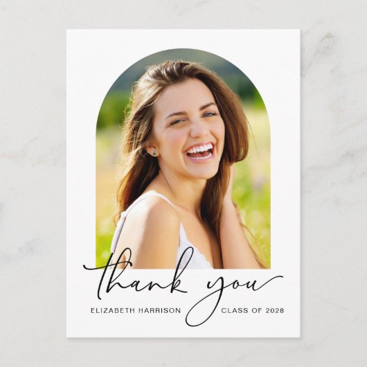 Carte Postale Merci de graduation photo Arch moderne (Devant)