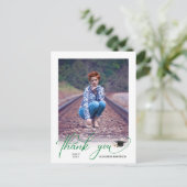 Carte Postale Merci de graduation photo de script moderne (Debout devant)