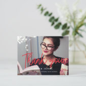 Carte Postale Merci de graduation photo moderne (Debout devant)