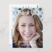 Carte Postale Merci de graduation photo verticale moderne (Devant / Derrière)