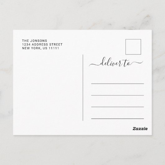 Carte Postale Merci de graduation simple et élégant d'Eucalyptus (Dos)