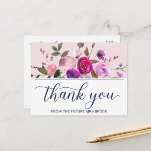 Carte Postale Merci de jardin romantique