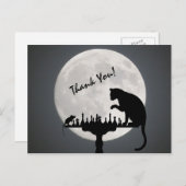 Carte Postale Merci de jeu d'échecs de chat et de souris de (Devant / Derrière)