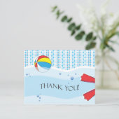 Carte postale Merci de la fête de la piscine - Gar (Debout devant)