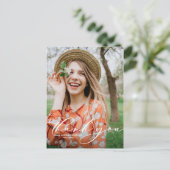 Carte Postale Merci de la graduation du portrait de script Whims (Debout devant)