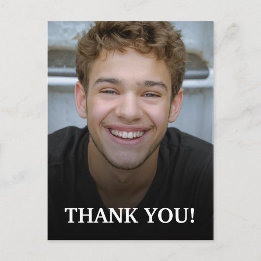 Carte Postale Merci de la graduation moderne Photo (Devant)